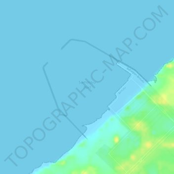 Mapa topográfico Samalaju Port, altitude, relevo