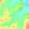 Mapa topográfico Ribeirão Santa Rita, altitude, relevo