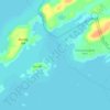 Mapa topográfico Hub Island, altitude, relevo