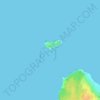 Mapa topográfico Kefken Adası, altitude, relevo