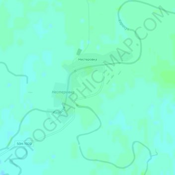 Mapa topográfico Нестеровка, altitude, relevo