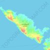 Mapa topográfico San Miguel Island, altitude, relevo