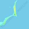 Mapa topográfico Whale Cay, altitude, relevo