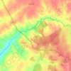 Mapa topográfico Ribeira de Sor, altitude, relevo