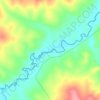 Mapa topográfico Rio Carinhanha, altitude, relevo