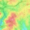 Mapa topográfico Palácio Mendonça, altitude, relevo