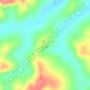 Mapa topográfico Machados, altitude, relevo