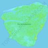 Mapa topográfico Ilha Mucunandiba, altitude, relevo