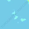 Mapa topográfico Fisherman Island, altitude, relevo