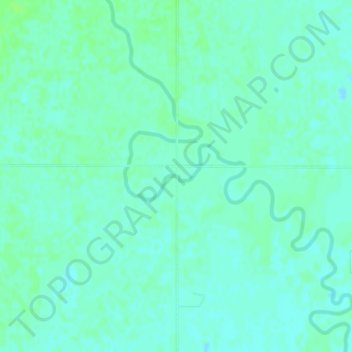 Mapa topográfico Moccasin Creek, altitude, relevo