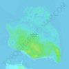 Mapa topográfico Cahayagan Island, altitude, relevo