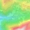 Mapa topográfico Bionnassay, altitude, relevo