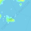 Mapa topográfico Seal Island, altitude, relevo