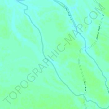 Mapa topográfico Flinders River, altitude, relevo