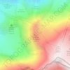 Mapa topográfico Refuge du Goûter, altitude, relevo