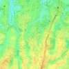 Mapa topográfico Alun-alun Sukamaju, altitude, relevo
