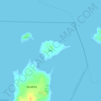 Mapa topográfico Älmö, altitude, relevo