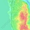 Mapa topográfico Praça Príncipe Regente, altitude, relevo