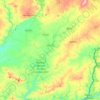 Mapa topográfico Ribeira do Aravil, altitude, relevo