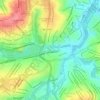 Mapa topográfico Praça Arautos da Paz, altitude, relevo