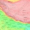Mapa topográfico Lower Himalayan Range, altitude, relevo