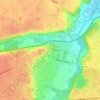 Mapa topográfico Château de Pibrac, altitude, relevo