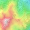 Mapa topográfico Refuge de Trébentaz, altitude, relevo