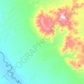Mapa topográfico Chinati Mountains State Park, altitude, relevo