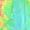 Mapa topográfico As Gándaras de Budiño, altitude, relevo