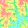 Mapa topográfico Mata ciliar do Rio Mouro, altitude, relevo