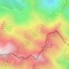 Mapa topográfico Lac Célinda, altitude, relevo