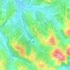 Mapa topográfico Parque da Ciência, altitude, relevo