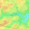 Mapa topográfico Аллея в честь 35-летия Московского района Минска, altitude, relevo