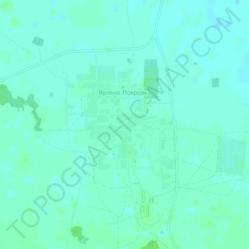 Mapa topográfico Явлено-Покровка, altitude, relevo