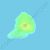 Mapa topográfico Sibolo Island, altitude, relevo