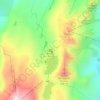 Mapa topográfico Refuge de l'Étendard, altitude, relevo