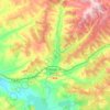 Mapa topográfico Río Ucero, altitude, relevo