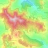 Mapa topográfico Parc National de Theniet El Had, altitude, relevo