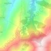 Mapa topográfico Piscina Fluvial de Soito da Ruiva, altitude, relevo