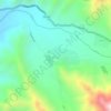 Mapa topográfico Poroto, altitude, relevo