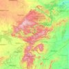 Mapa topográfico Nagarjuna Sagar-Srisailam Tiger Reserve, altitude, relevo