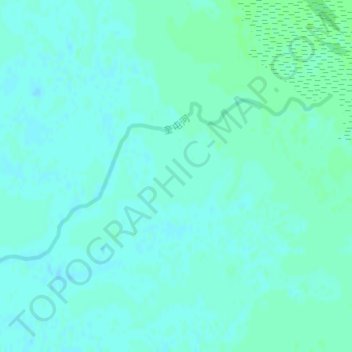 Mapa topográfico Kuytun River, altitude, relevo