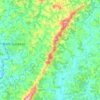 Mapa topográfico Serra do Bom Sucesso, altitude, relevo