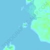 Mapa topográfico Tihik Island, altitude, relevo