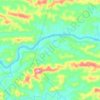 Mapa topográfico Sungai Baleh, altitude, relevo