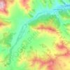 Mapa topográfico Сентелек, altitude, relevo