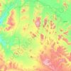 Mapa topográfico Aire protégée du Wadi Rum, altitude, relevo