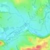 Mapa topográfico La Vierre, altitude, relevo
