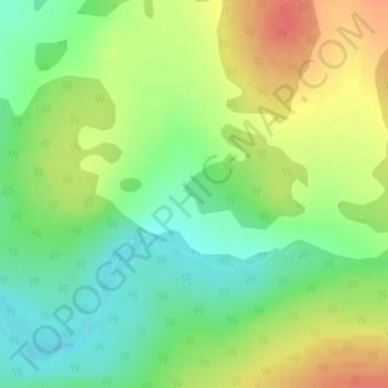 Mapa topográfico Верховой, altitude, relevo