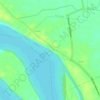 Mapa topográfico Godavari, altitude, relevo
